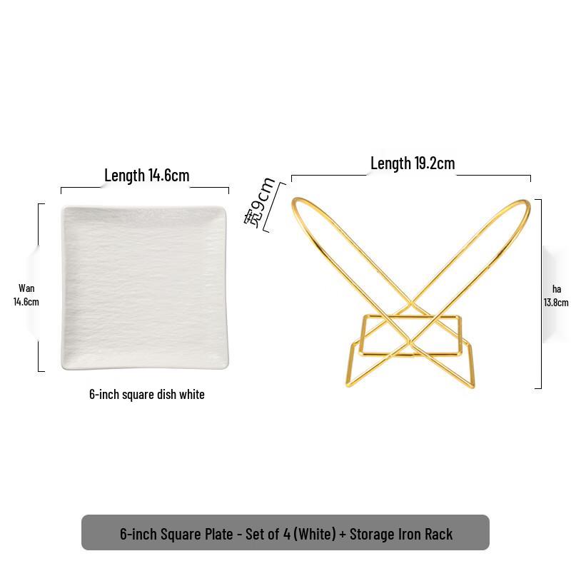 Nordic Ceramic Snack & Bone Plate Set