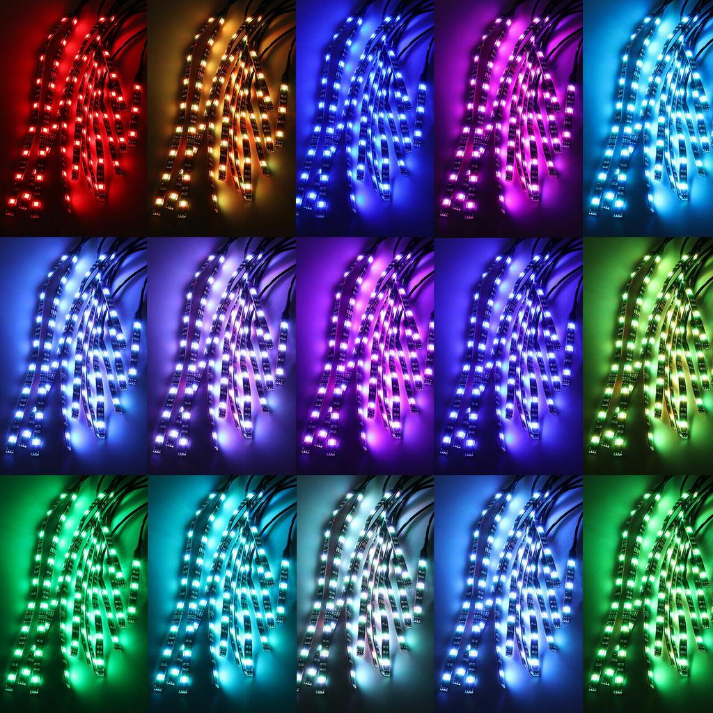 Led Strip Light Car Drl Lamp 12V Red Flexible Outdoor Waterproof 2835 Soft Night Lighting Decoration Bedroom Lights Strips Glow