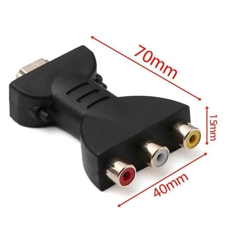 HDTV To AV Gold-plated HDMI-compatible Male to RCA Red Yellow White Video Audio Adapter AV Component Converter Connector For DVD