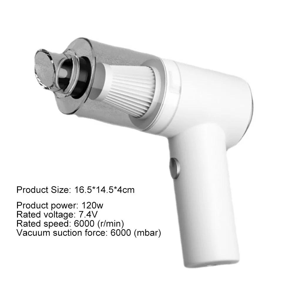 50000Pa 120W Car Wireless Vacuum Cleaner Cordless Portable Handheld Powerful Cleaning Machine Home & Car Mini Vacuum Cleaner