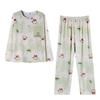 Spring and Autumn New Pajamas Women's Autumn Casual Long Sleeves Fresh and Cute Cartoon Pullover Women's Loungewear Autumn and Winter Suit