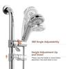 For Shower Rail No-drill Mount 360 Shower Holder Bathroom Safety Length 138 Mm Shower Holder For Seniors Shower Head Holder