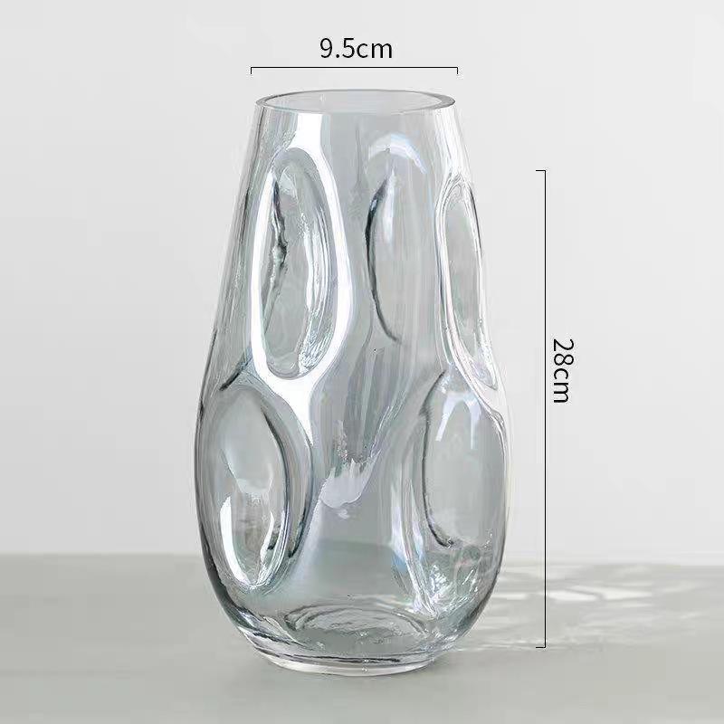 Nordic Style Irregular Glass Vase for Desktop Hydroponics