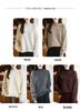 Women's Solid Color Pure Wool Raglan Knitwear - Soft, Warm Long Sleeve with Half-High Neck