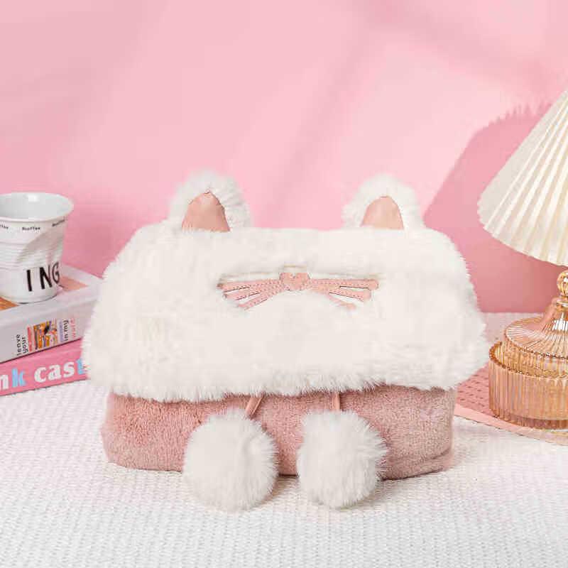 

Cute Rechargeable Cat Ear Plush Hot Water Bottle