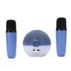 Karaoke Machine Rechargeable Portable Bluetooth 5.3 Karaoke Speaker with 2 Wireless Microphones Colorful Lights 5 Sound