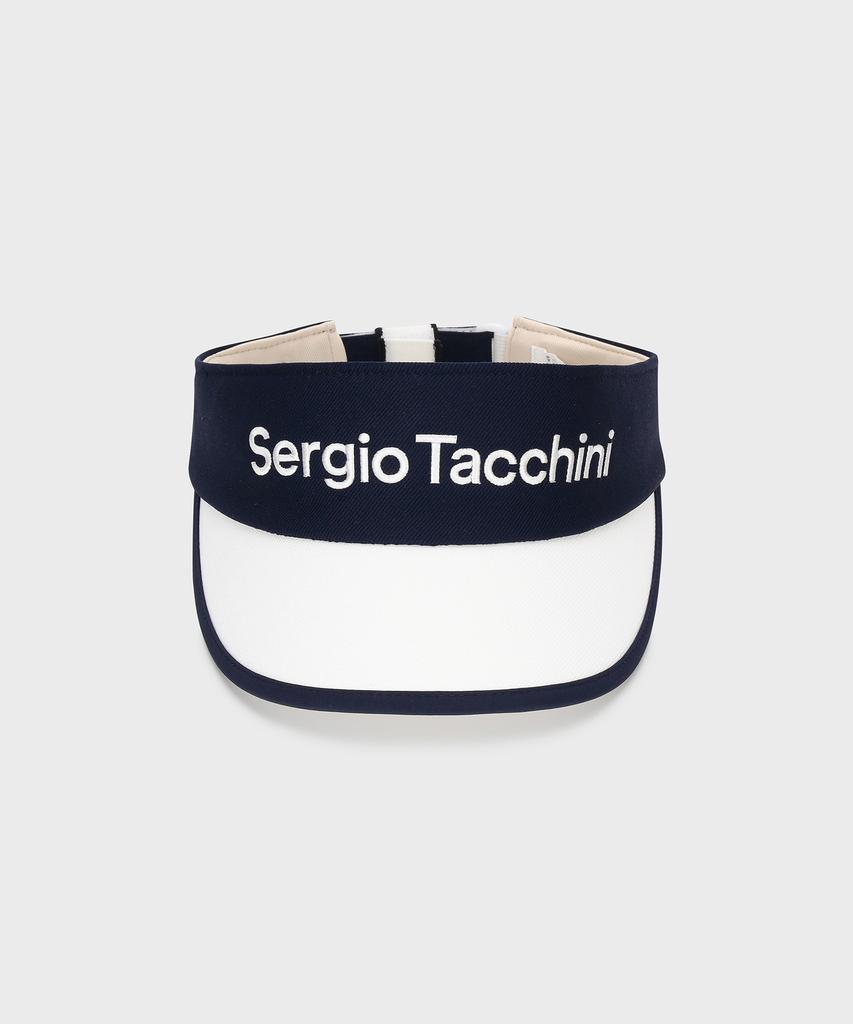 SERGIO TACCHINI W Ribbon Point Sun Visor (Navy)