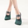 Professional Women Anti-slip Yoga Socks Backless Bandage Pilates Socks Ladies Ballet Dance Fitness Slipper Cotton Sports Socks