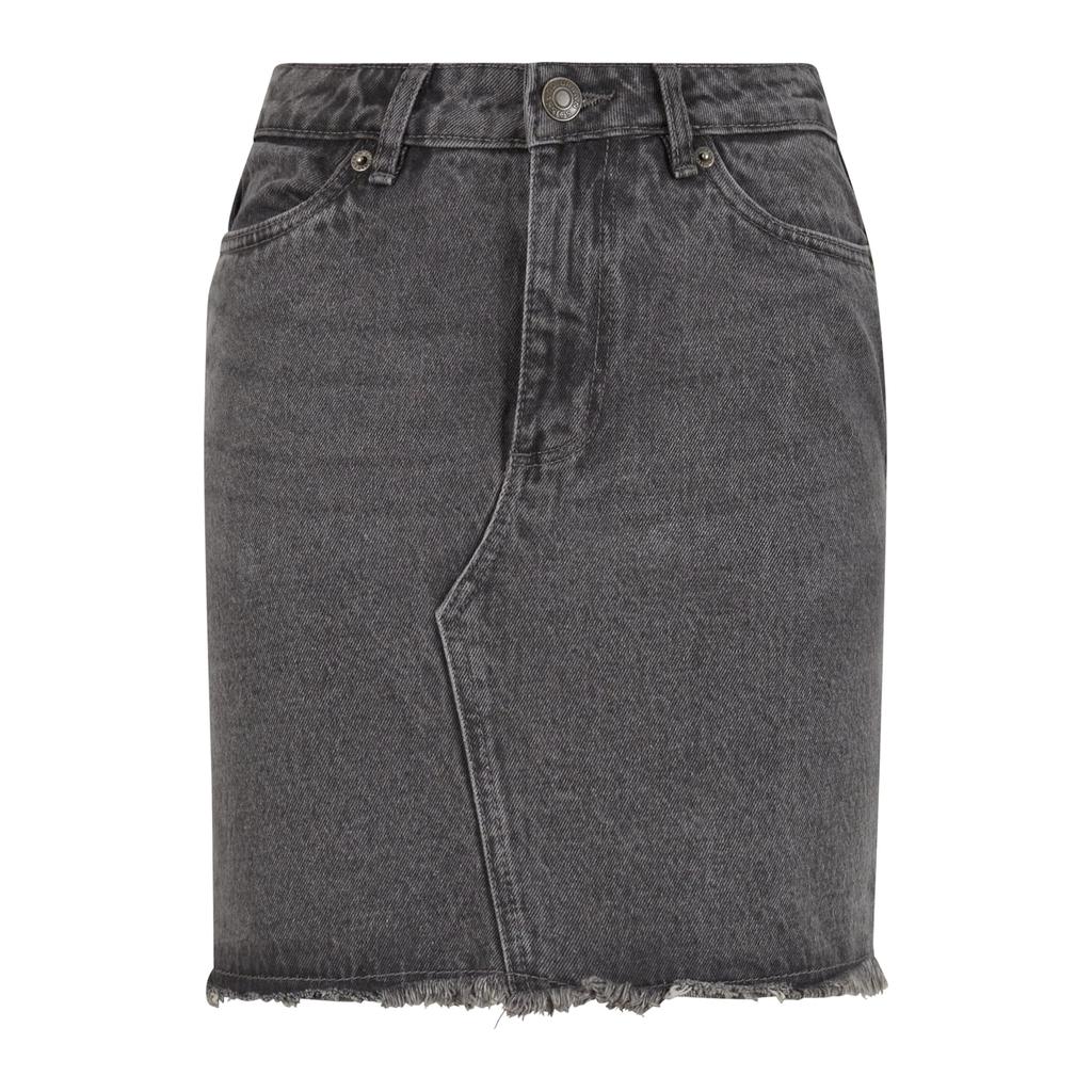 Urban Classics Dame/Damer Denim Tung Mini Skjørt