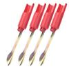 4PCS Red 32cm Foldable Fishing Rod Ground Inserted Holder Stand Pole Bracket Tackle Accessory32x4x3.3x15.5cm