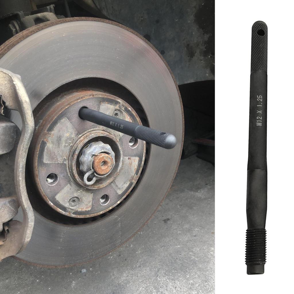 Black Steel Wheel Mounting Guide Bolt M14x1.25 Lug Stud Pilot Pin Automotive Mechanic Tool for Tire Hang and Wheel Cover