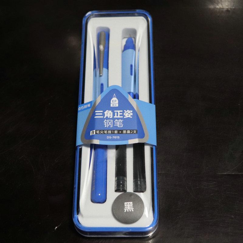 

Dianshi Ds761S Непроливающаяся чернильная ручка Креативный цвет макарон Треугольная Положительная осанка Двухцелевая Ручка для письма для студентов с заостренным наконечником EF