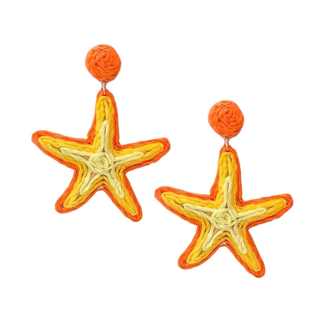 Beach Vintage Styles Starfish Earrings Portable Geometric Dangle Earrings for Trendy Women Party Fashion Accessories