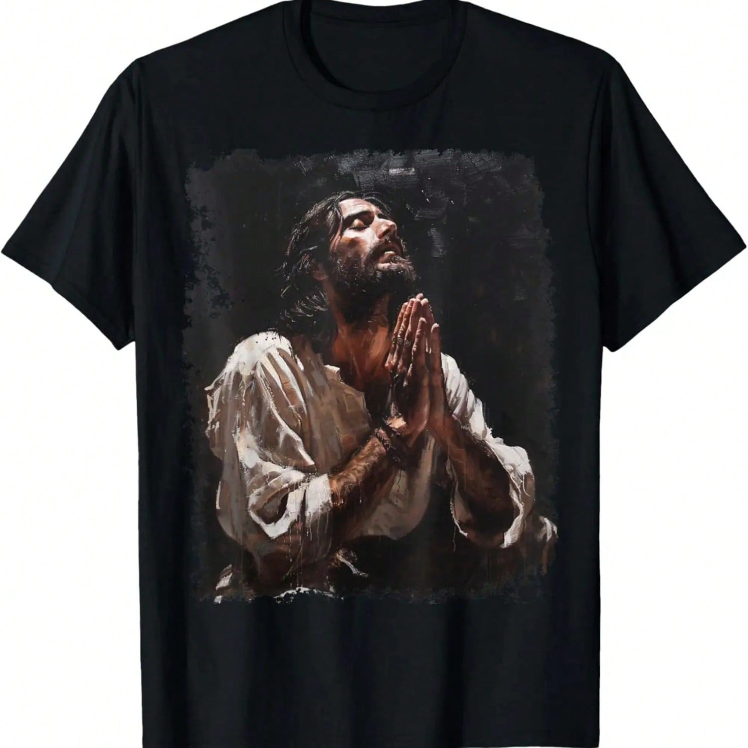 Jesus Loves Retro Vintage Faith Hippie unisex Wounisex T-Shirt S разноцветный