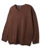 ALVINCLO [De Luxe] Side Slit Plain V-Neck Knit Dlx1504 (5 Colors)