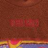 Kenzo 90s Old All-over Pattern Switching Long Sleeve Sweat 150 Orange Kid's Used