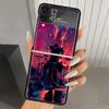 Musical Instrument Drum Rock Hard PC Phone Case For Samsung Galaxy Z Flip 7 6 5 4 3 Black ZFlip7 ZFlip6 Flip5 Flip4 Flip3 5G Pri