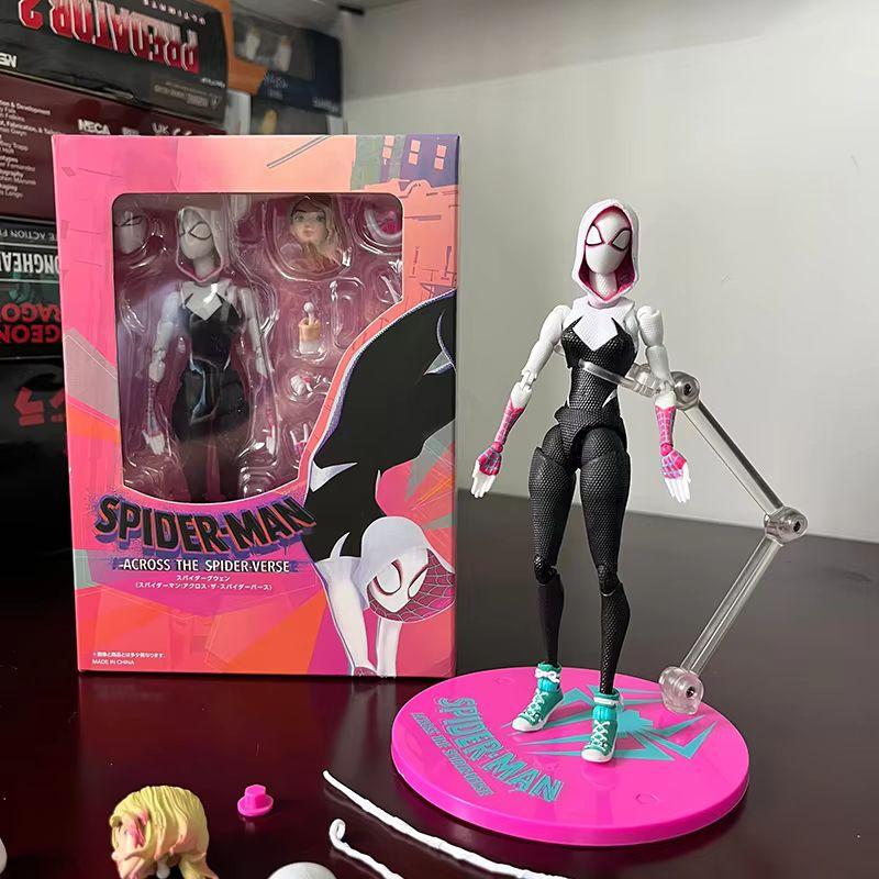 Super Gwen Actionfigur Spiderman Shf Spider-Gwen Gwen Stacy Into The Spider-Verse Figur Gwen Modell Spielzeug Sammlung Dekorieren
