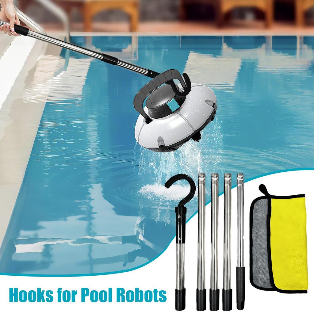 4/5-teiliger Haken für Poolroboter-Entnahme, verstellbare Reiniger-Ersatzteile für Boden-Unterwasser-Poolreinigung
