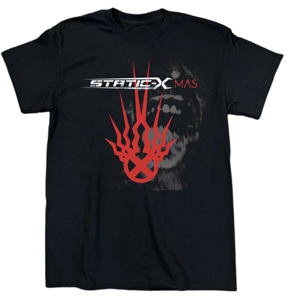 

Новая коллекция футболок Static X Хлопок Черный Все Размеры Футболка TT199 Унисекс Футболка M