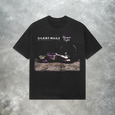 Silent Hill 2 Soundtrack T-Shirt Retro Horror Game Herren T-Shirt Sommer Neu Unisex Freizeit T-Shirt