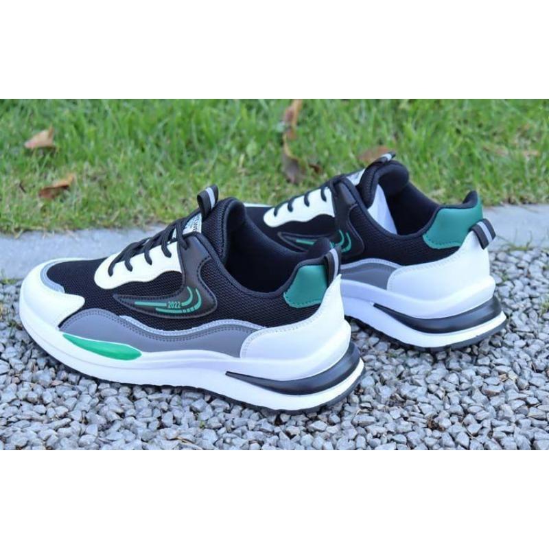 Herres fritidssneakers, pustende reisesko i mesh, sko med tykk såle, M motetrendsko