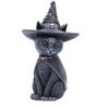 Halloween Magic Kitten Resin Ornaments: Animal Sculptures for Tabletop Decorations