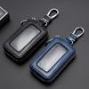 Visual Mirror Window Car Key Protector Bag Leather Key Holder Mini Auto Pocket Case Retro Keyring Wallet Zipper Bag