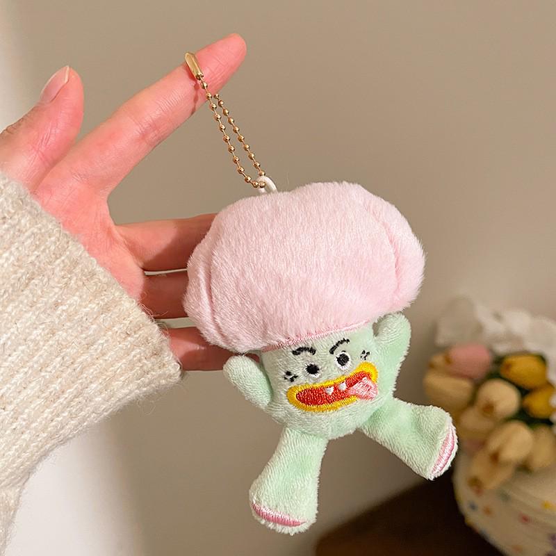 Plush Cartoon Keychain Pendant - Cute Gift Accessories for Bags