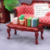 Moin Moin Miniature Furniture Scale Dollhouse Coffee Center with Low Rectangular Antique Claw 2406mini45 1/12 Sofa, Table, Desk, Cafe, Retro, Wood,