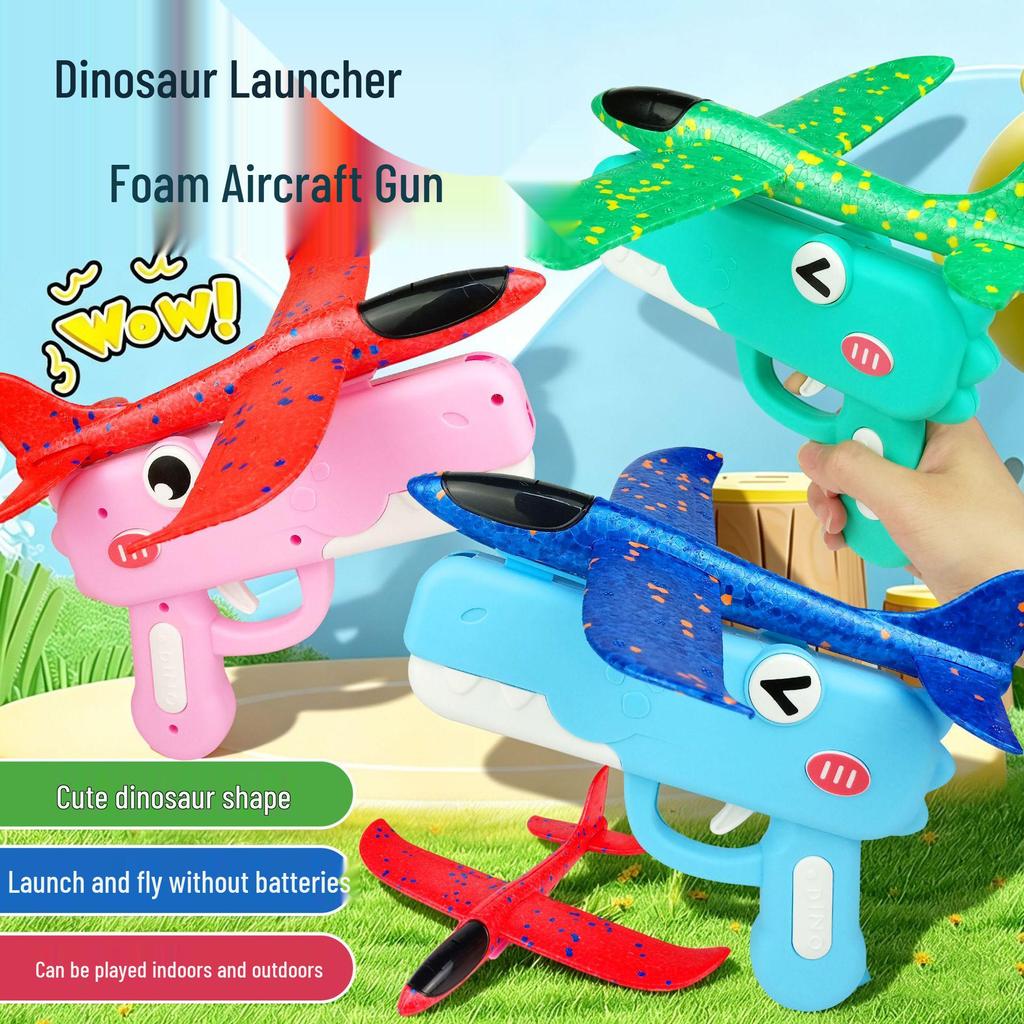 Celebrity-Endorsed Ejecting Foam Bullet Airplane: 3-in-1 Outdoor Toy for Kids