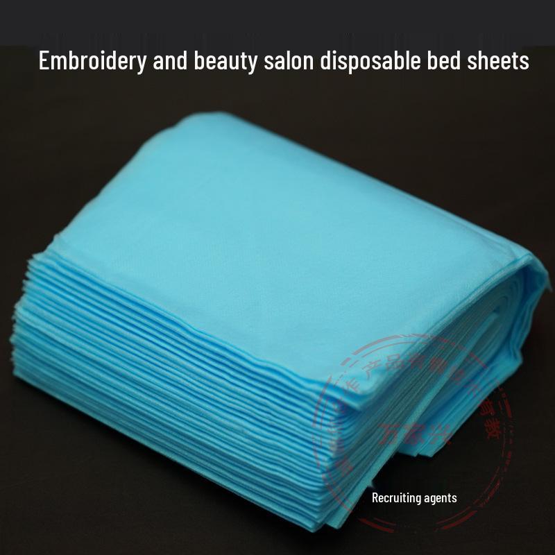 Disposable Non-Woven Waterproof & Oil-Proof Beauty Salon Massage Bed Sheets 80x180cm