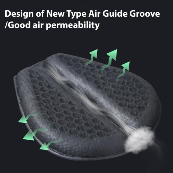 Motorsykkel Gel Setepute 3D Honeycomb Pustende Støtdemping Beskyttelse av sensitive områder Lindring av halebeinsømhet Motorsykkel Setetrekk