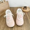Fashion Autumn Women Casual Sports Shoes 2025 Comfortable Anti Slip Outdoor Vulcanized Shoes Flower Lace Up Fashion Running Flat Shoes