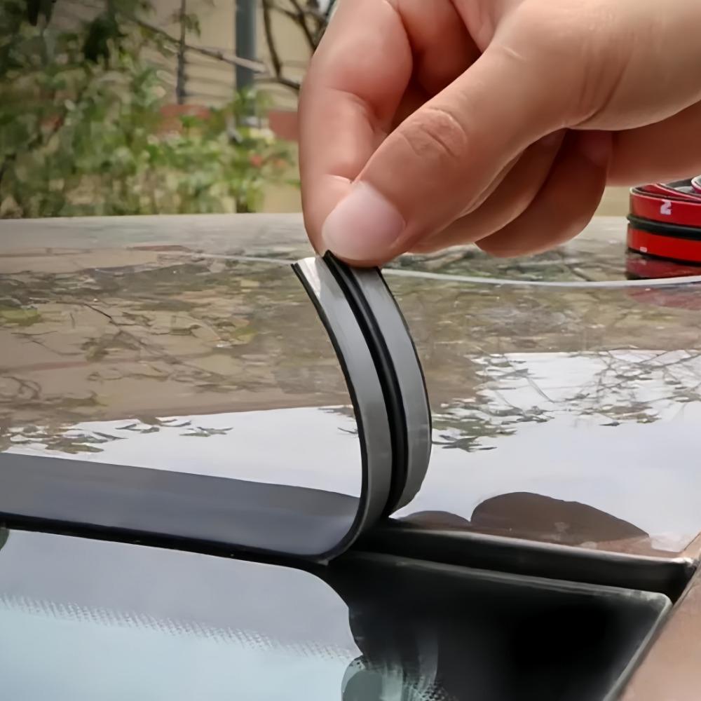 Universal Car Sealing Strip Roof Windshield Sunroof Waterproof Soundproof Rubber Strip Edge Protector Window Gap Seal 2/6/10m