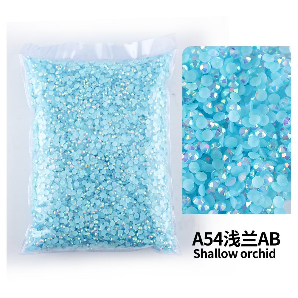 Wholesale Bulk Resin Rhinestone Jelly Color AB transparent AB 2mm,3mm,4mm,5mm,6mm Facets FlatBack Nail Art Garment Decoration