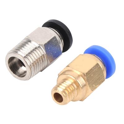 20Pcs Straight Pneumatic Fitting Push Connect for Bowden Ex 3D Printers PC4‑M10/PC4‑M6