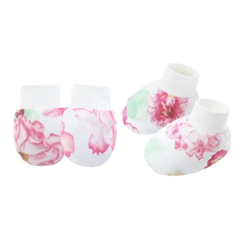 Set of 1 Infant Cotton Mittens Anti Scratch Hand Cover Soft Breathable Warm Gloves & Socks for 0-6M Boys Girls