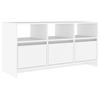 TV Cabinet, White, 102X37.5X52.5 Cm, Wood-Based Material