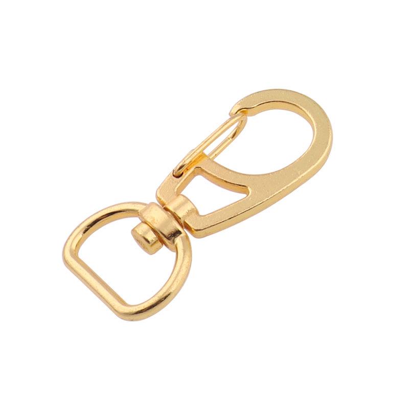 11mm Gold Dog Clasp Hook Buckle for Handbag Hardware and Keychain Accessories