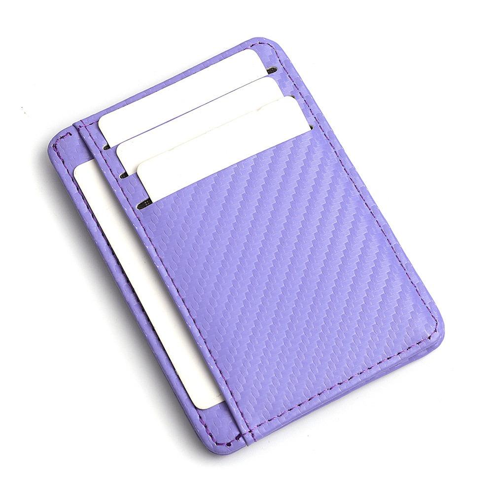 Fashion PU Leather Card Holder Multiple Pockets Ultra Thin Coin Purse 5 Colors Money Bag Men Women