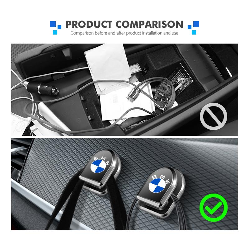 2pcs Car Air Vent Hook USB Cable Headphone Storage Hooks For BMW Performance X1 M3 M6 F01 F02 E34 E36 E60 F10 F20 X6 gzsh02
