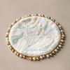 Cloth Pearls Edge Coaster Vintage Teapot Mat Swallow Brocade Cup Mat  Drinkware Accessories