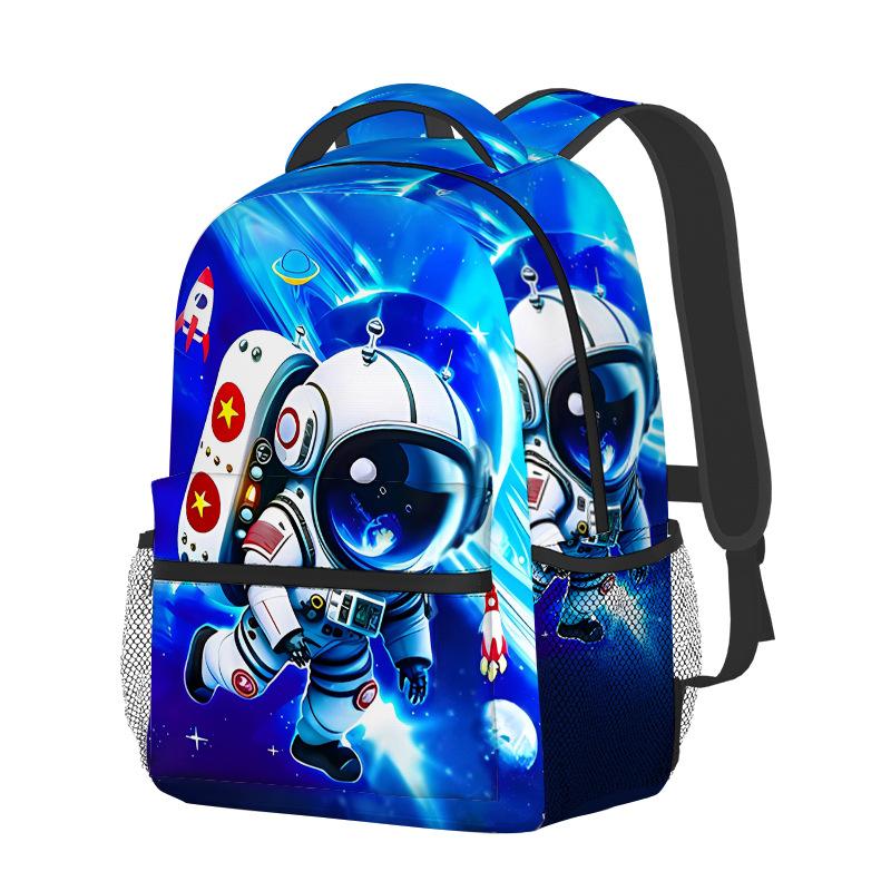 Kpop Youthful School Bags Unisex Cool Rocket astronaut Travel Bags 3D Print Oxford Waterproof Notebook Shoulder Backpacks