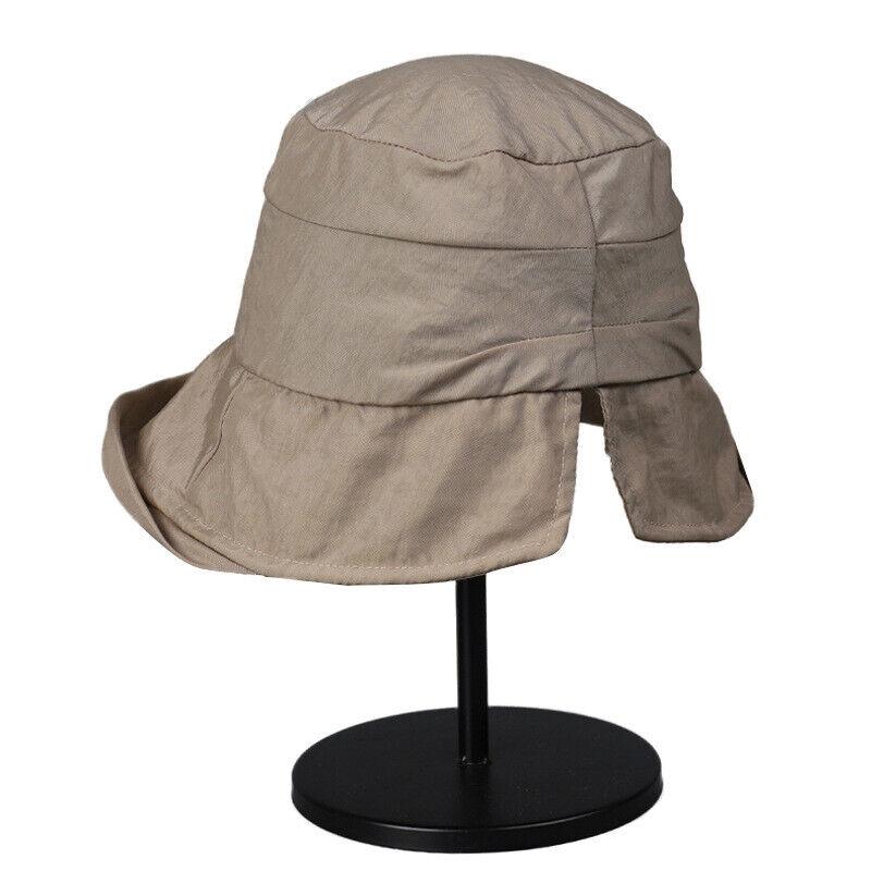 Women Quick Drying Bucket Hat Wide Brim Fisherman Cap Outdoor Summer Sun Hat