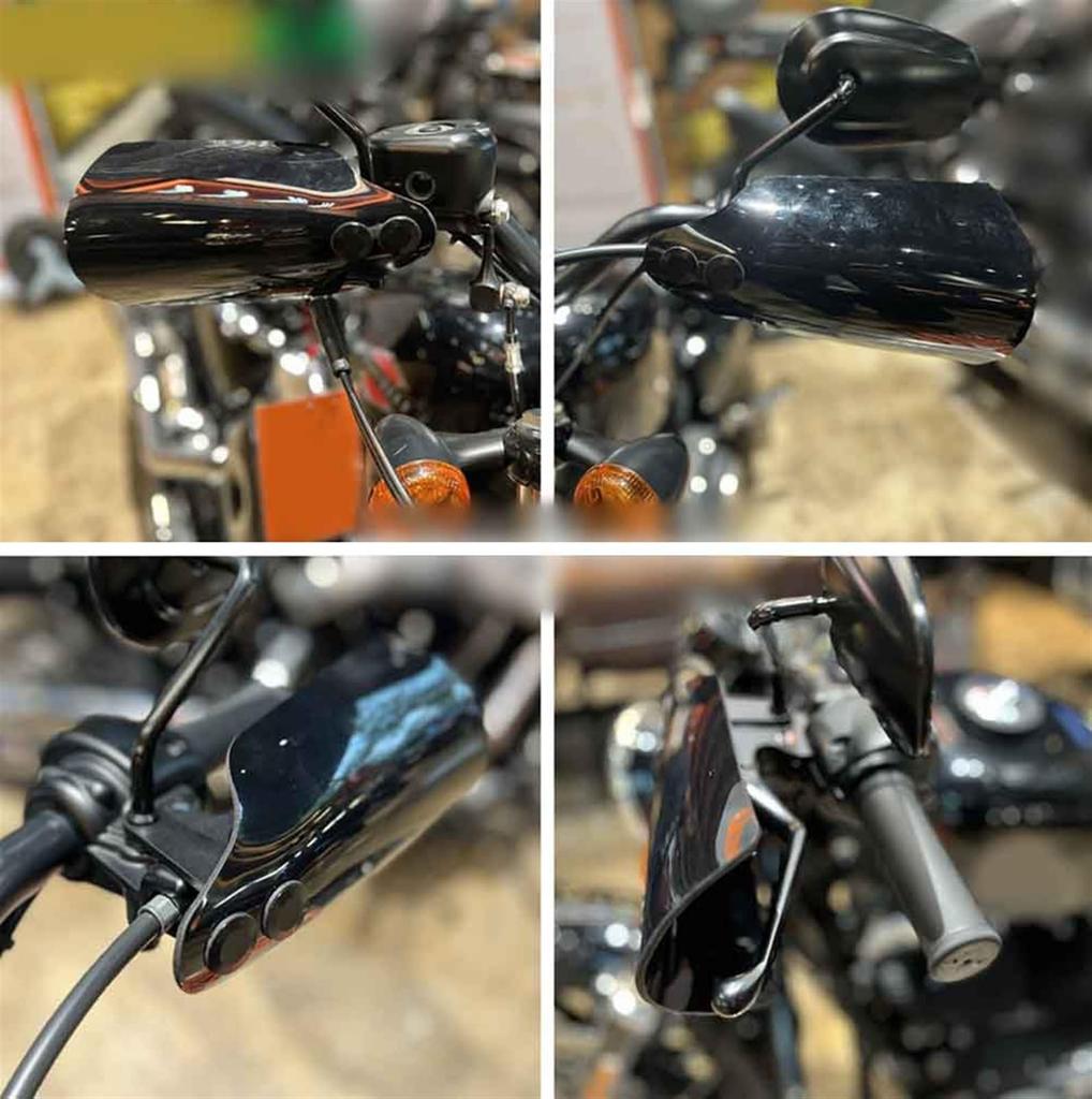 Black Motorcycle Handguard Handlebar Windshield Handguard Protector Fits Sportster 883