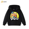 Weiches Kinder-Kapuzensweatshirt mit Aufdruck eines surfenden Cartoon-Hundes auf einer Welle, lockere, bequeme Passform für den täglichen Gebrauch, Outdoor-Sport und lässige Ausflüge im Frühling und Herbst.