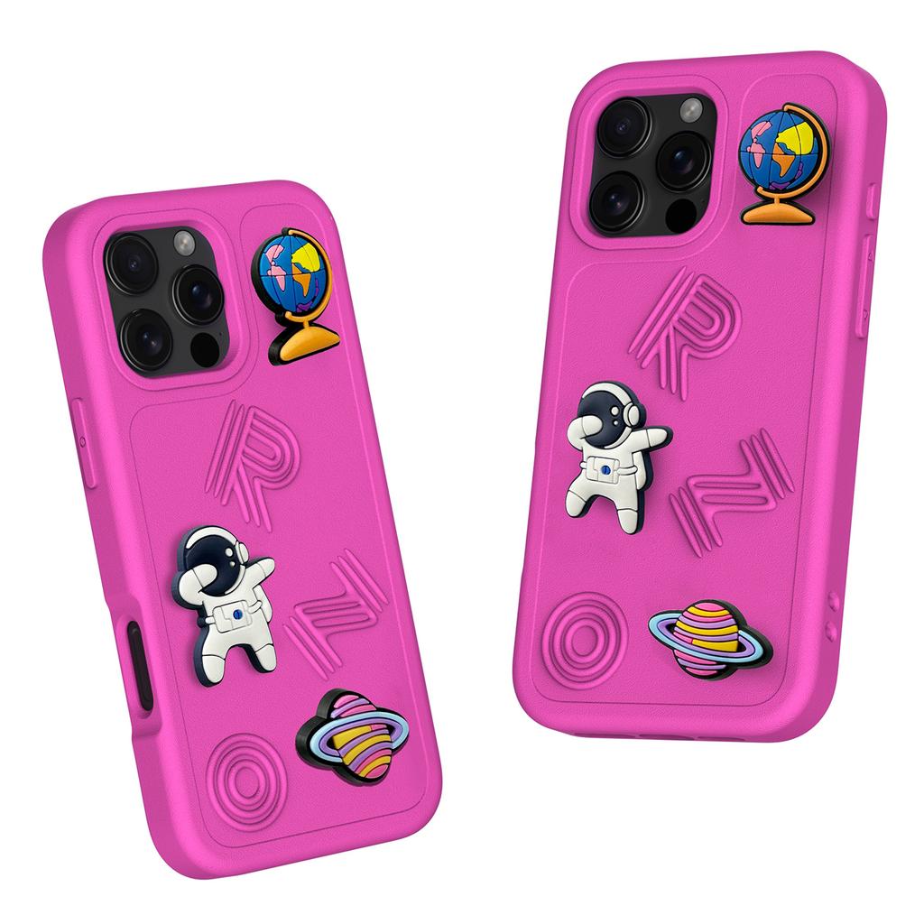 For iPhone 16 Pro Case Funny Pattern EVA Protective Phone Cover