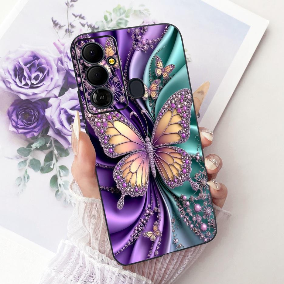 Für Tecno Pop 6 GO Hülle BE6j Niedlicher Löwe Mode Bemalte Abdeckung Weiche TPU Handyhülle Für Tecno Pop 6 Pro BE8 Pop6 GO Rückseite Taschen