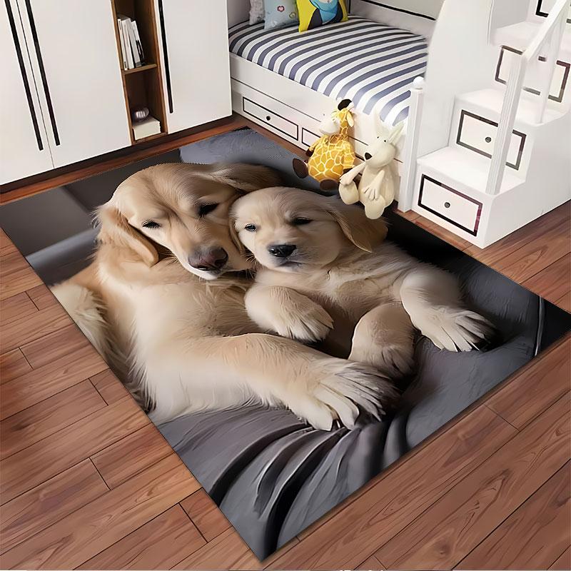 Golden Retrievers Relaxing Design Suitable As a Non-slip Mat for the Living Room or Bedroom Sofa